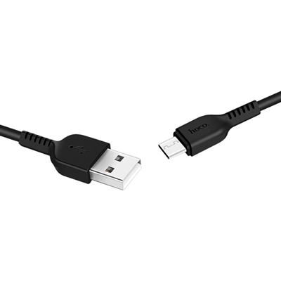 Hoco Type-C Flash Charging Cable 2M (Black) thumbnail 2