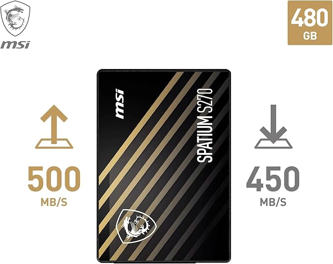 MSI SPATIUM S270 480GB SATA SSD thumbnail 3
