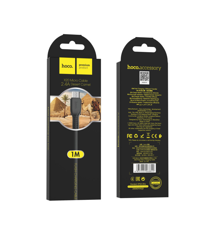 Hoco X20 Flash Micro Charging Cable 1M