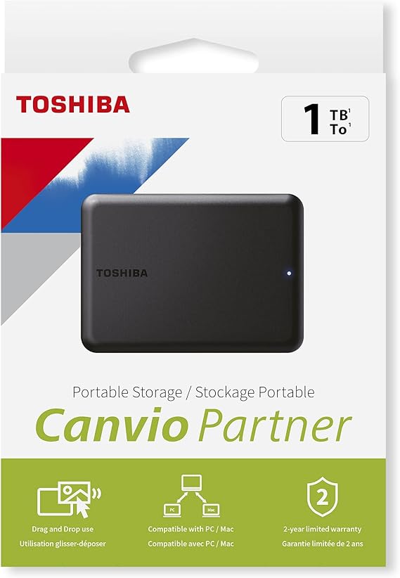 Toshiba Canvio Partner 1 TB external hard drive