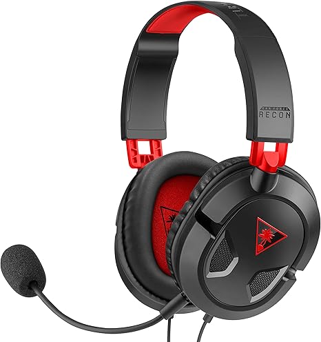 Turtle Beach Recon 50X Gaming Headset for Xbox Series X|S, Xbox One, PS5, PS4, Nintendo Switch, & PC COLOUR RED/BLACK