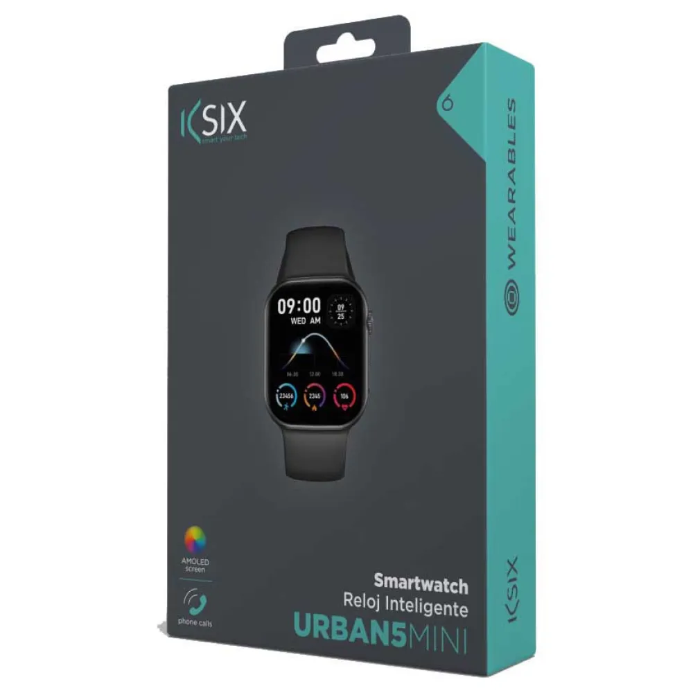 KSIX Urban 5 mini smartwatch BLACK