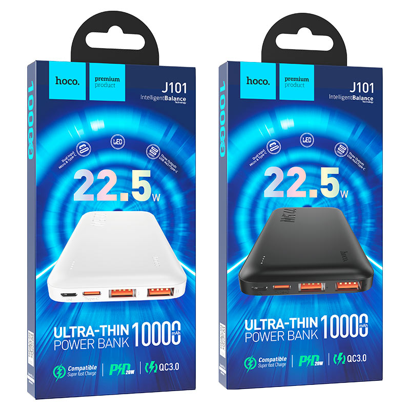 HOCO Power bank “J101 Astute” 22.5W 10000mAh Black Colour