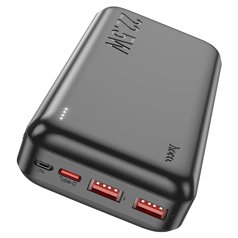 Hoco J101A Astute 22.5W Full Compatible Power bank (20000mAh) Black thumbnail 2
