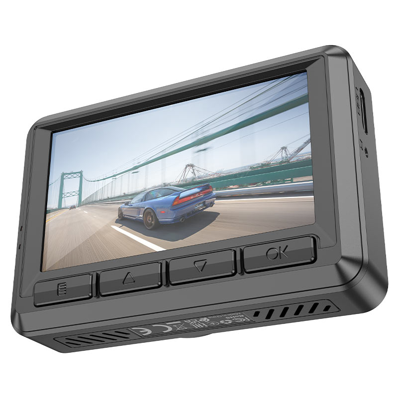 Hoco DV2 Driving Record with Screen Dash Camera Black thumbnail 5