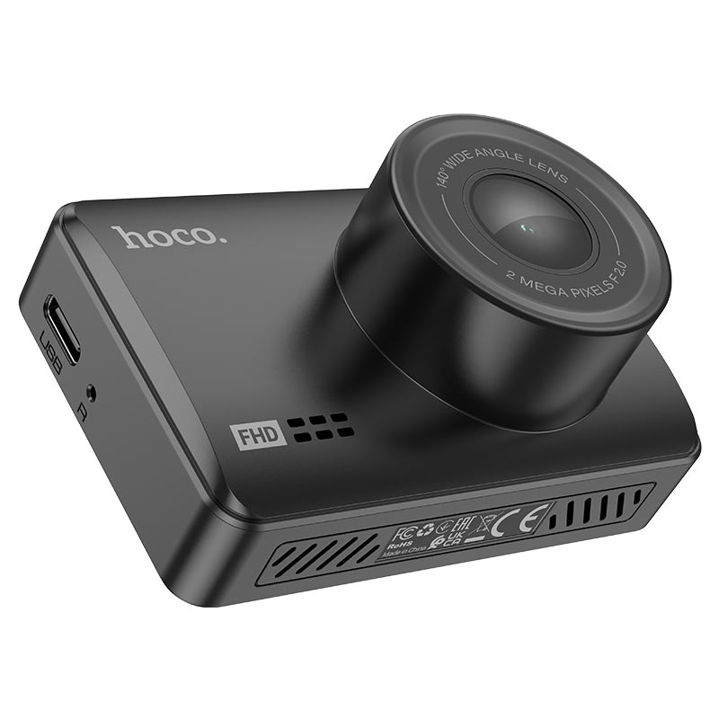 Hoco DV2 Driving Record with Screen Dash Camera Black thumbnail 4