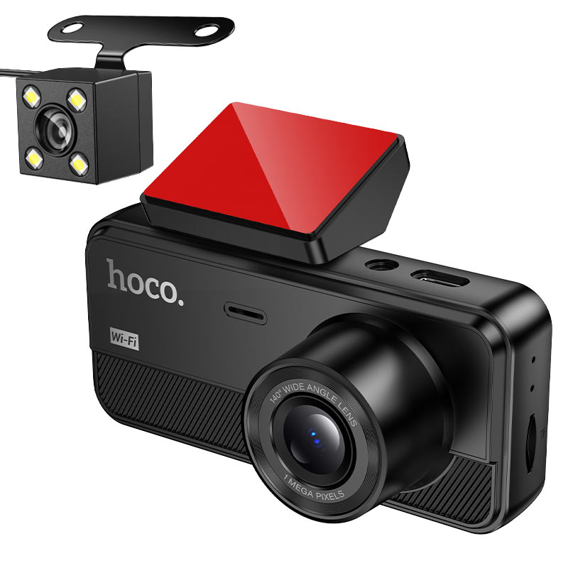Hoco DV15 (2-inch) Display (3 Camera) Dash Cam Black thumbnail 3