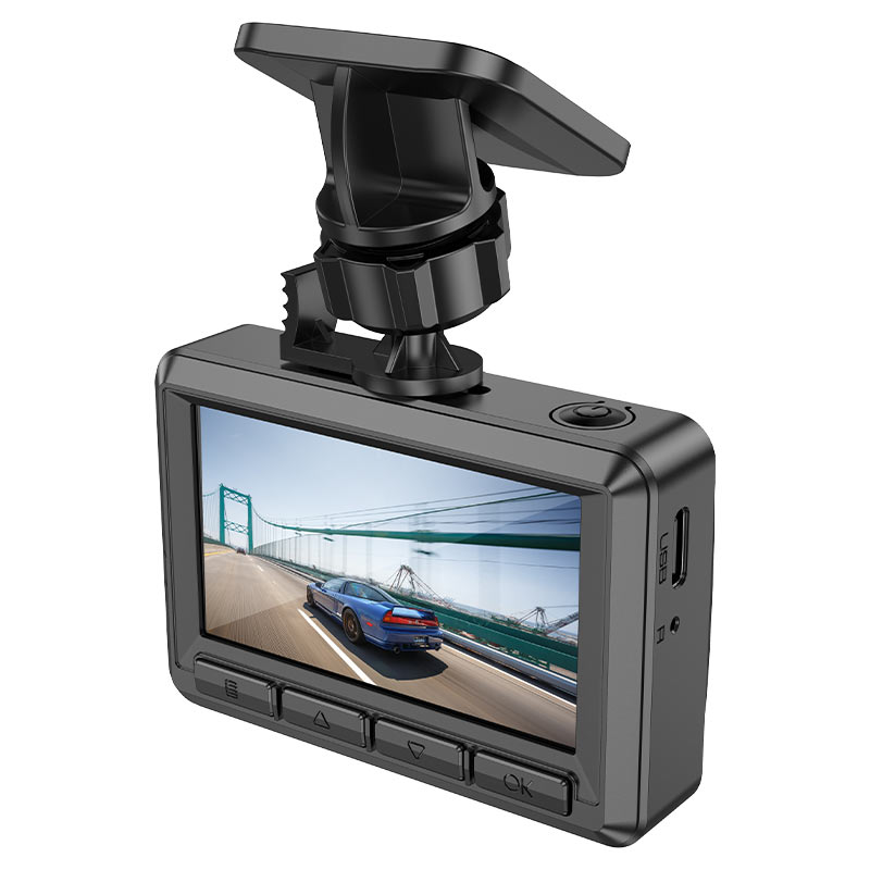Hoco DV3 Driving Record with Screen Dash Camera (with rear camera) Black thumbnail 4