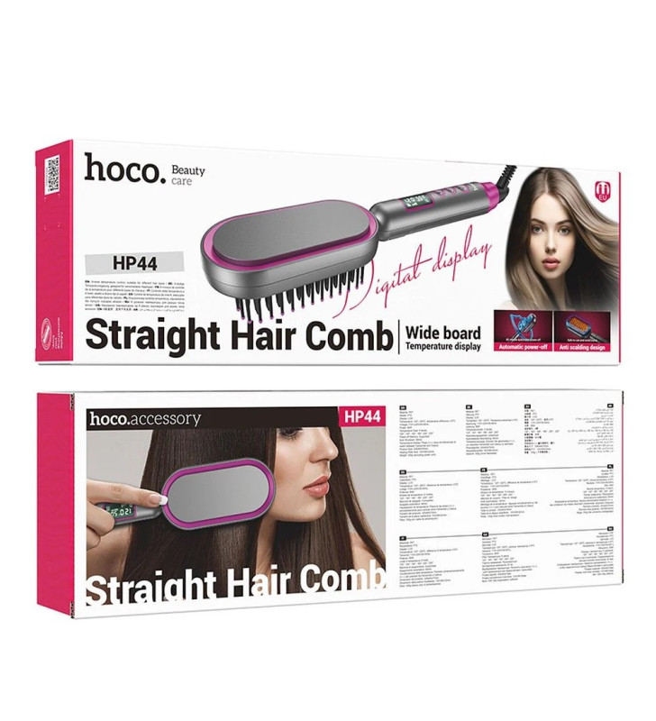 Hoco HP44 Electric Straightening Hair Comb with Digital Display (EU)