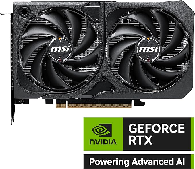 MSI GeForce RTX 5060 8G SHADOW 2X OC Graphics Card-8GB GDDR7 (28Gbps/128-bit), PCIe 5.0-HDMI, 3 x DisplayPort 2.1b thumbnail 2