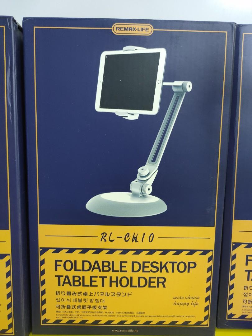 REMAX FOLDABLE DESKTOP TABLET/PHONE METAL HOLDER thumbnail 2