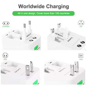 Multi Plug Adapter Converter US EU UK Plug Universal International Travel Adapter Universal Socket Plug Adapter thumbnail 2