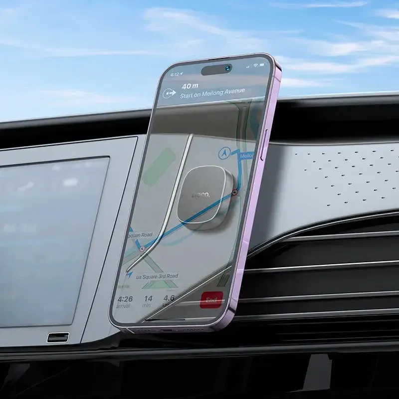 Hoco H52 Ultimate Magnetic Dash Car Holder Grey thumbnail 5