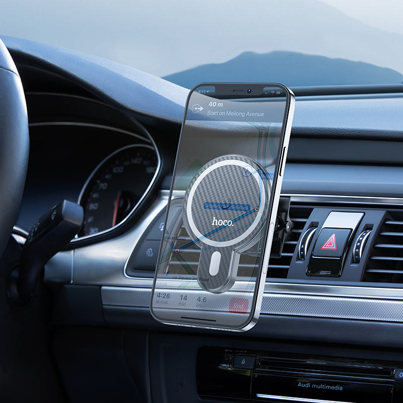 HOCO Car wireless charger “CA85 Ultra-fast” magnetic for air outlet thumbnail 4