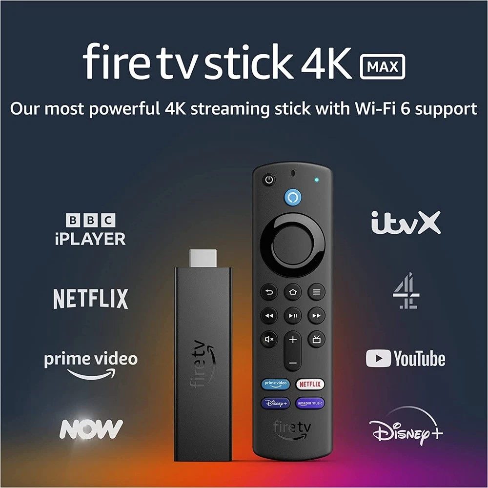 AMAZON Fire Stick TV 4K Max streaming device Wi-Fi 6e 16 GB Alexa Voice Remote thumbnail 2