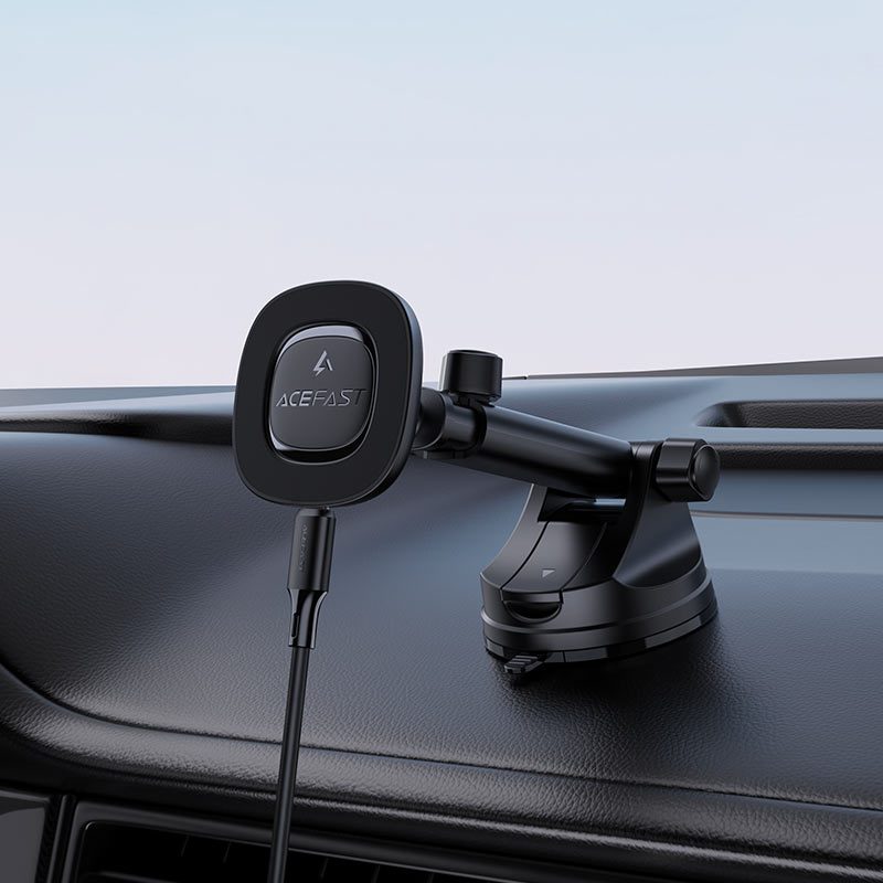 ACEFAST D47 Dash & Glass Magnetic Magsafe Wireless Charging Car Holder Black thumbnail 2