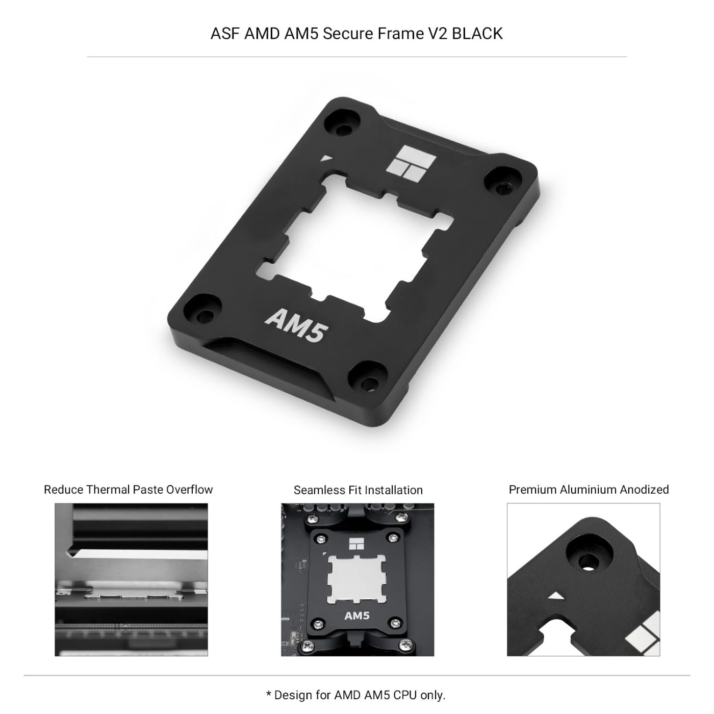 THERMALRIGHT AM5 Secure Contact Frame V2 Black thumbnail 2
