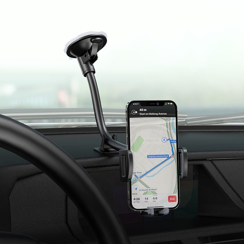 BOROFONE BH54 Racer, in-car holder for windshield, for 4.5-7 inches mobile phones. thumbnail 4