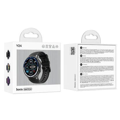 Hoco Y24 AMOLED Smart AMOLED IP67 Sports Watch Call Version Blac