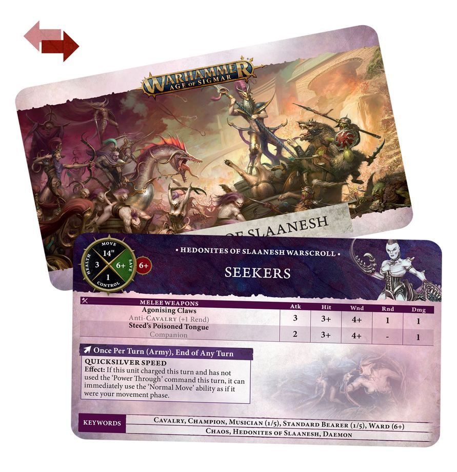 Warscroll Cards: Hedonites of Slaanesh thumbnail 2