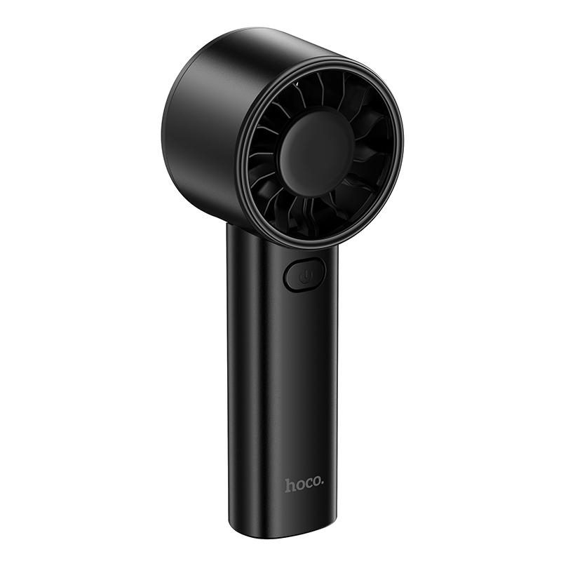 Hoco HX600 High Speed Multi Gear Handheld Fan Black thumbnail 2