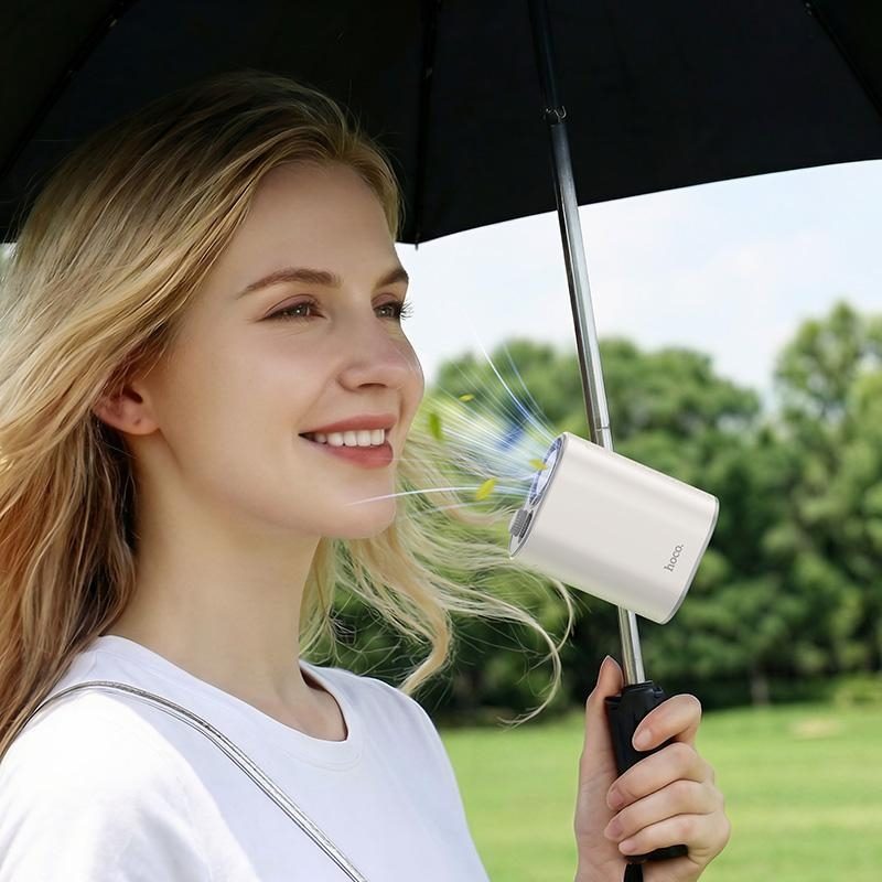 Hoco HX609 Multi-Directional Clip Portable Fan White thumbnail 3