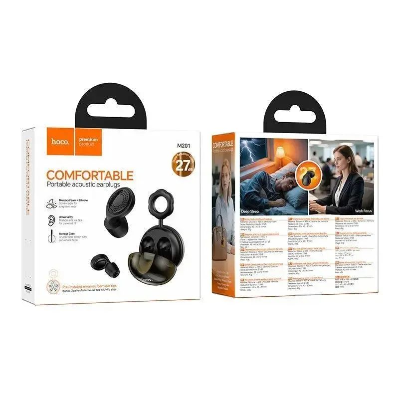 Hoco M201 Cloud Noise-reduction  Earplugs Black