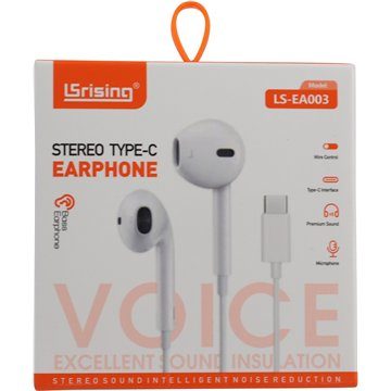Type-C Stereo Earphones With Mic Usrising ls-ea003