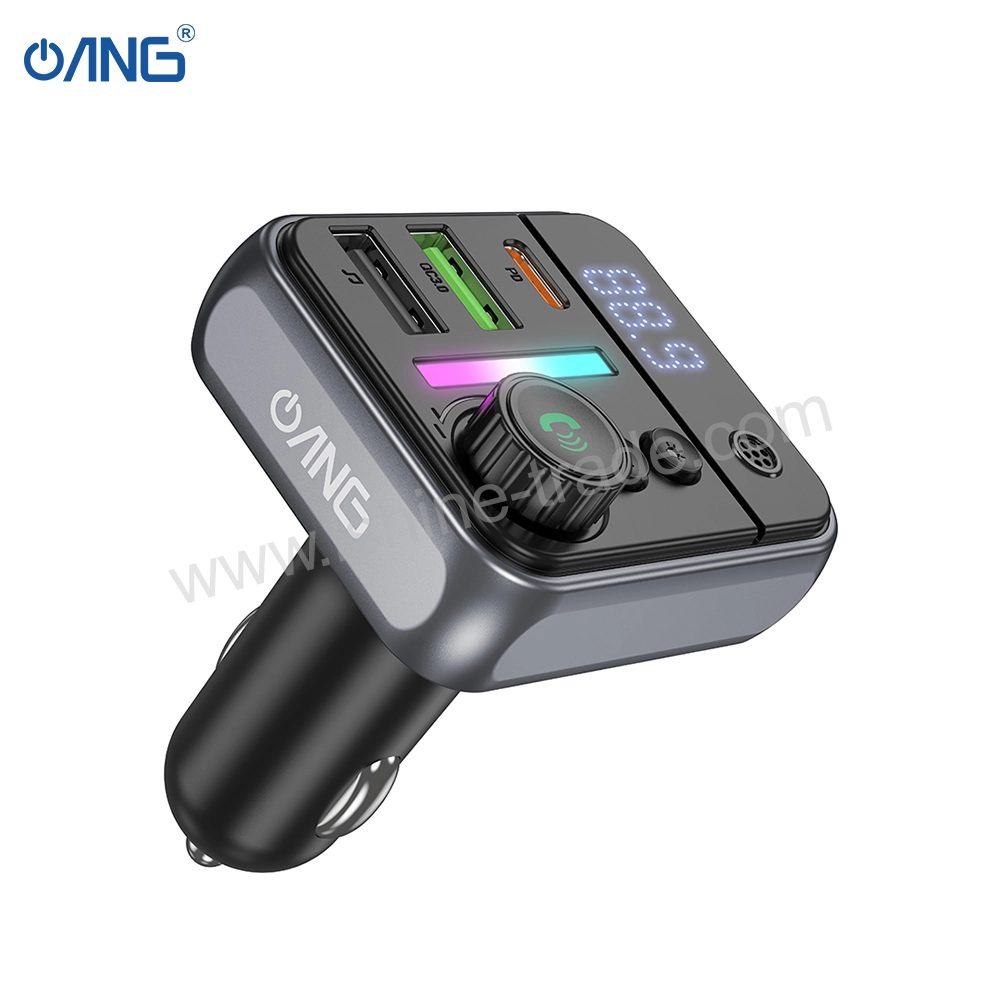 ANG FT-01 Single PD 20W + Dual QC3.0 18W In Car Bluetooth FM Transmitter 12V thumbnail 2