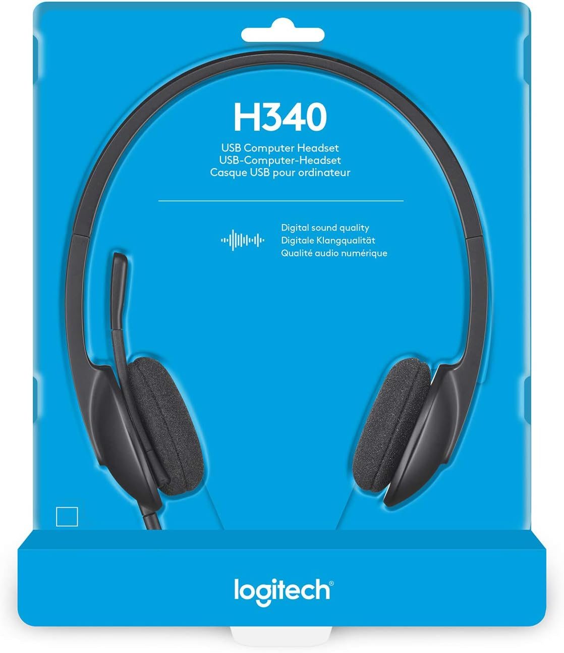 Logitech H340  USB Wired Headset Over-the-head, Over-the-ear Noise Cancelling Microphone Stereo Black