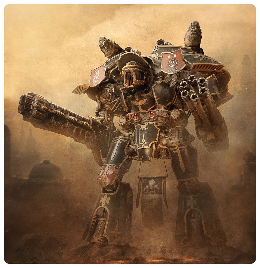 Legions Imperialis: Warlord Titan with Volkite Destructor and Macro-Gatling Blaster thumbnail 5