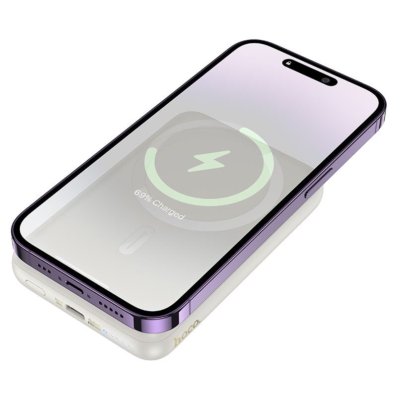Hoco Power bank “J141 Grace” PD20W wireless charging 10000mAh black colour thumbnail 4