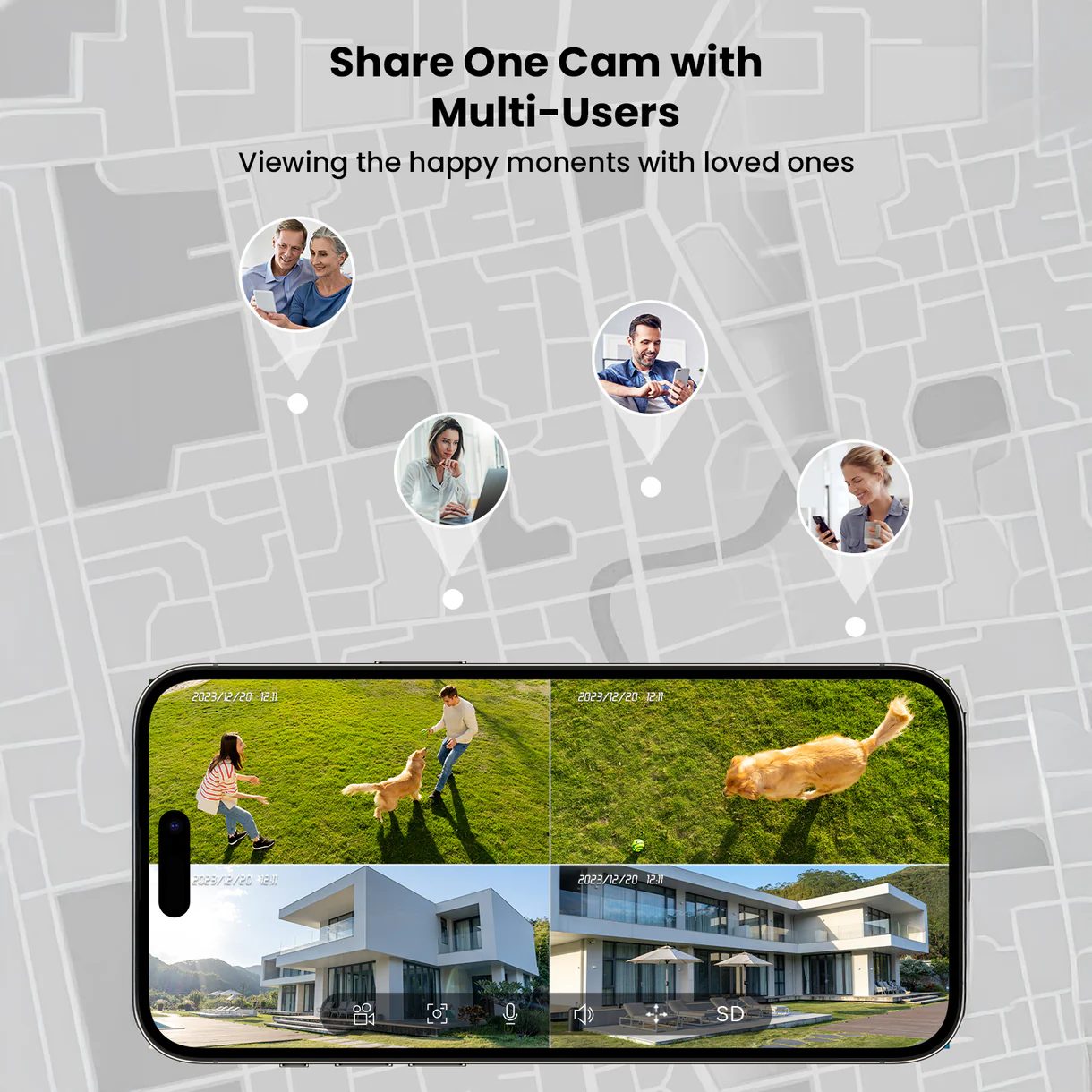 ieGeek Solar + wi-fi Security Camera - white thumbnail 8