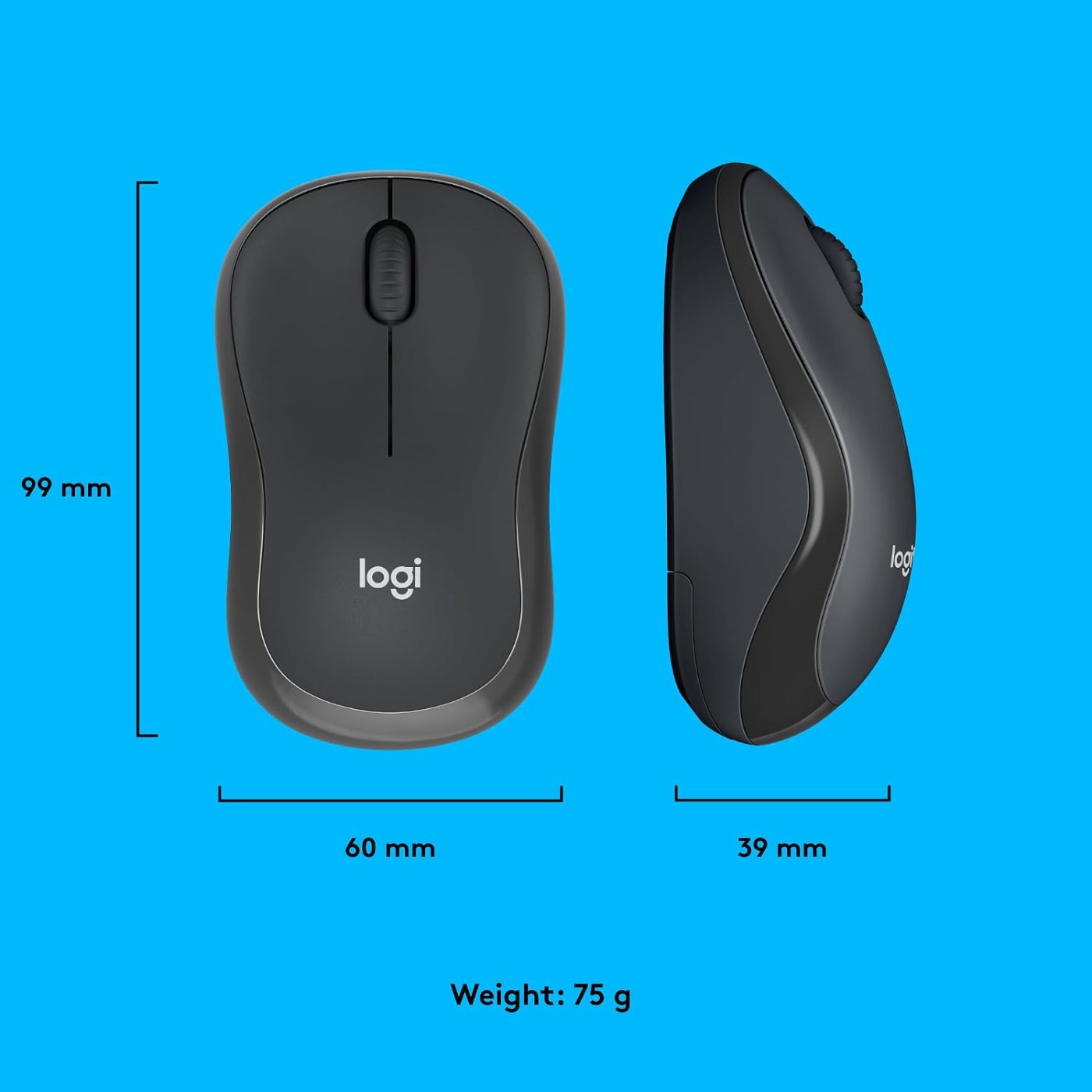 Logitech M220 SILENT Wireless Mouse, 2.4 GHz with USB Receiver, 1000 DPI Optical Tracking, 18-Month Battery, thumbnail 3