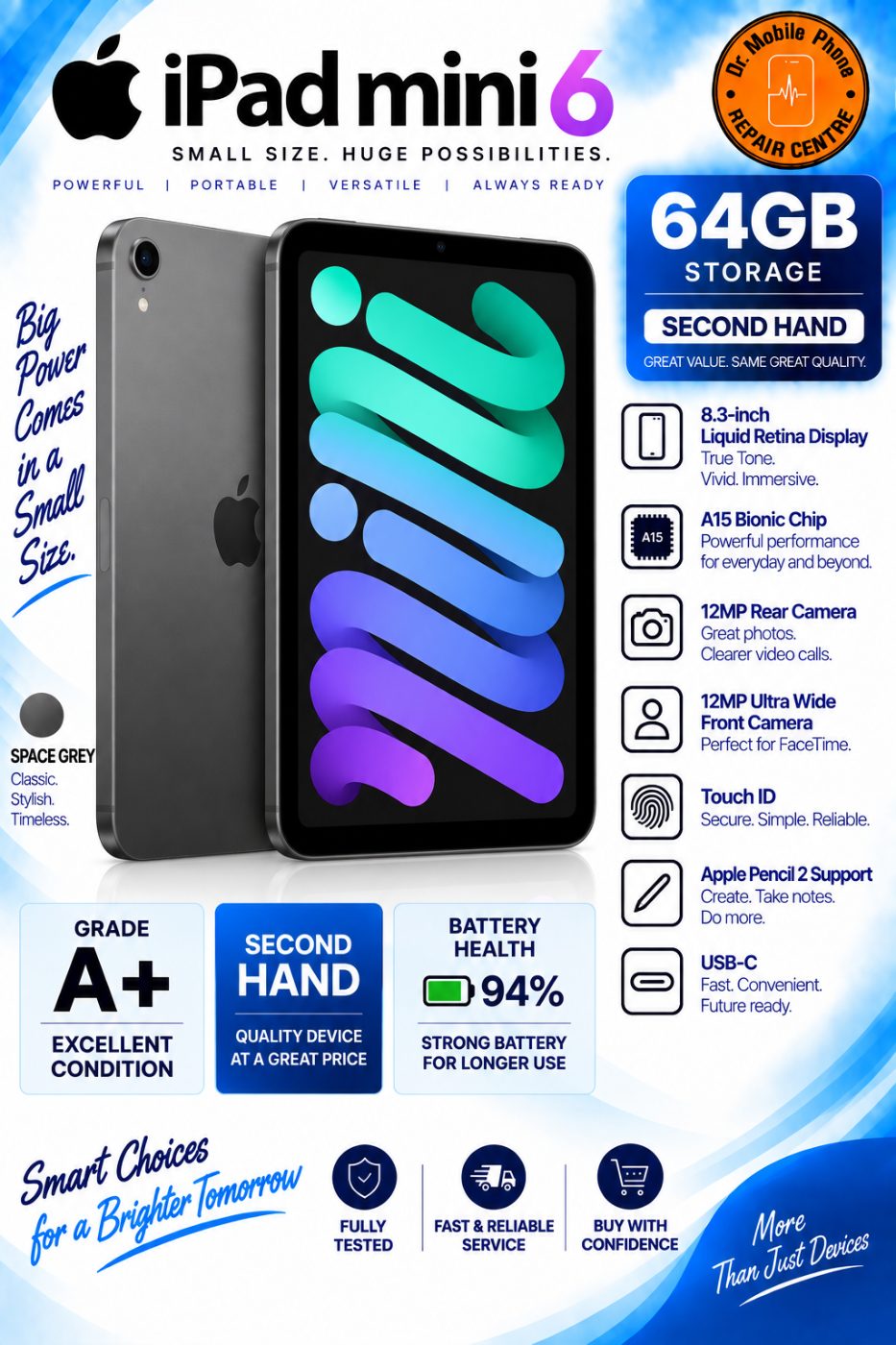 iPad mini 6th Generation – 64GB / pre-owned