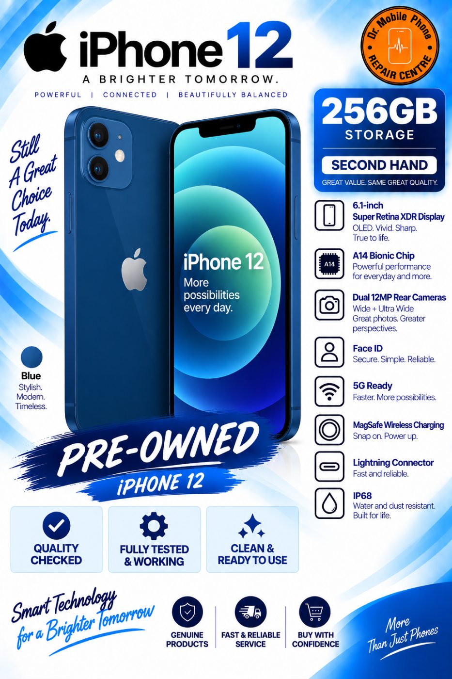 iPhone 12 256GB – Blue | Pre-Owned
